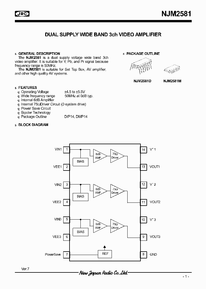 NJM2581_1080829.PDF Datasheet