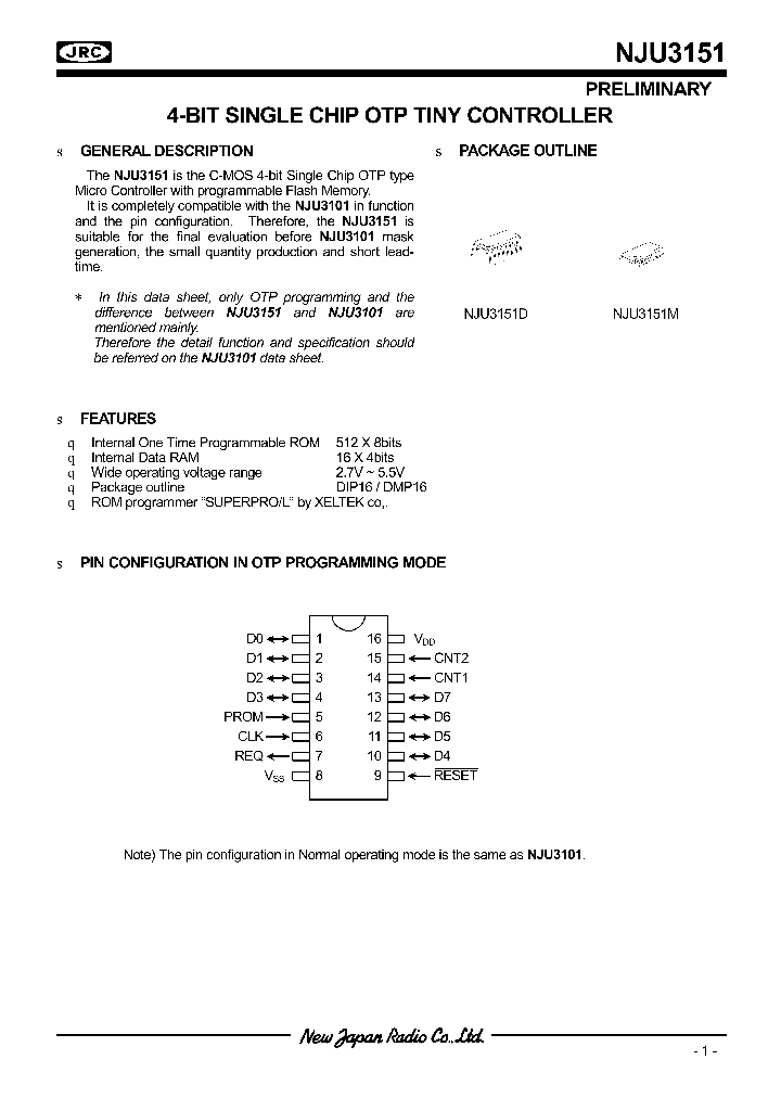NJU3151M_1289040.PDF Datasheet