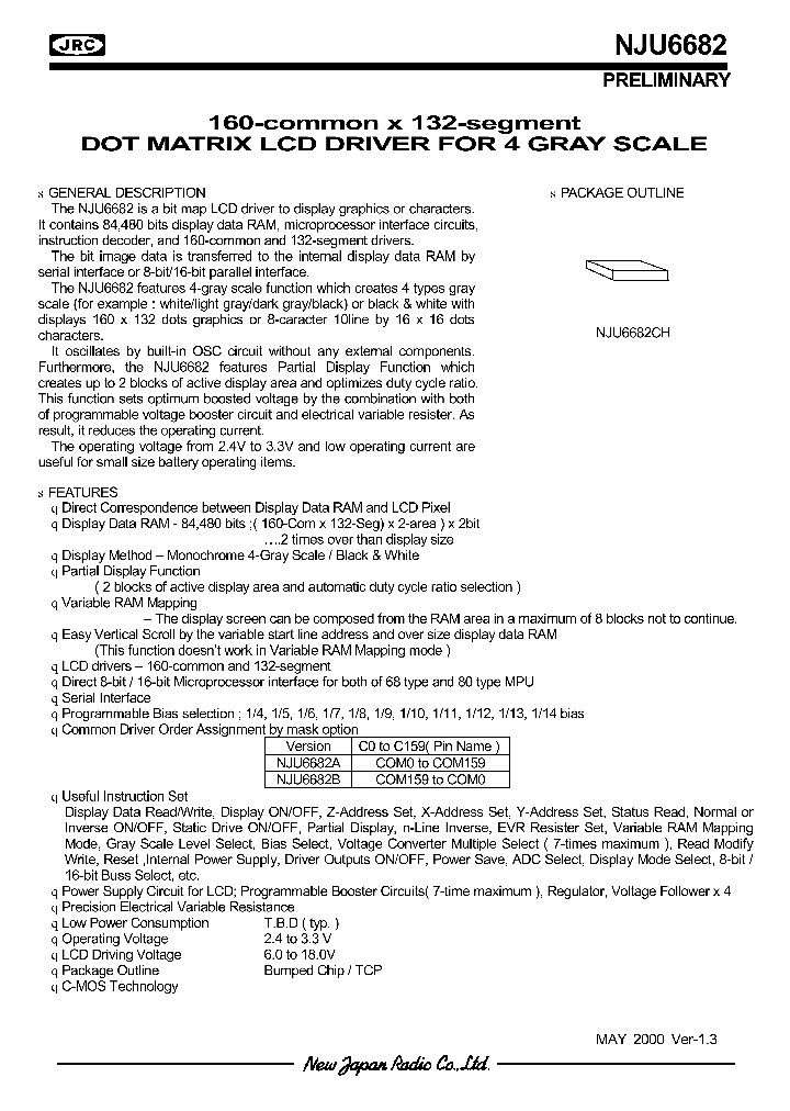 NJU6682CH_1289155.PDF Datasheet