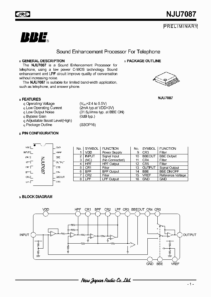 NJU7087_1289179.PDF Datasheet