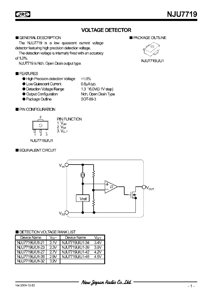 NJU7719U1_1289225.PDF Datasheet