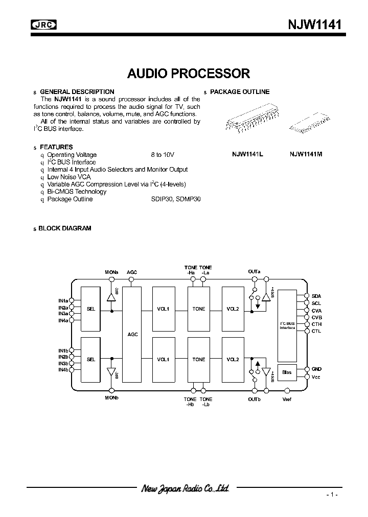 NJW1141M_1289249.PDF Datasheet