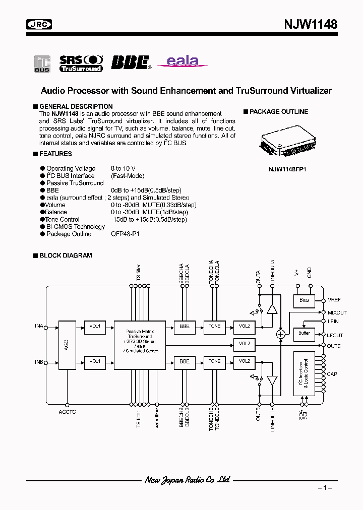 NJW1148FP1_1289255.PDF Datasheet