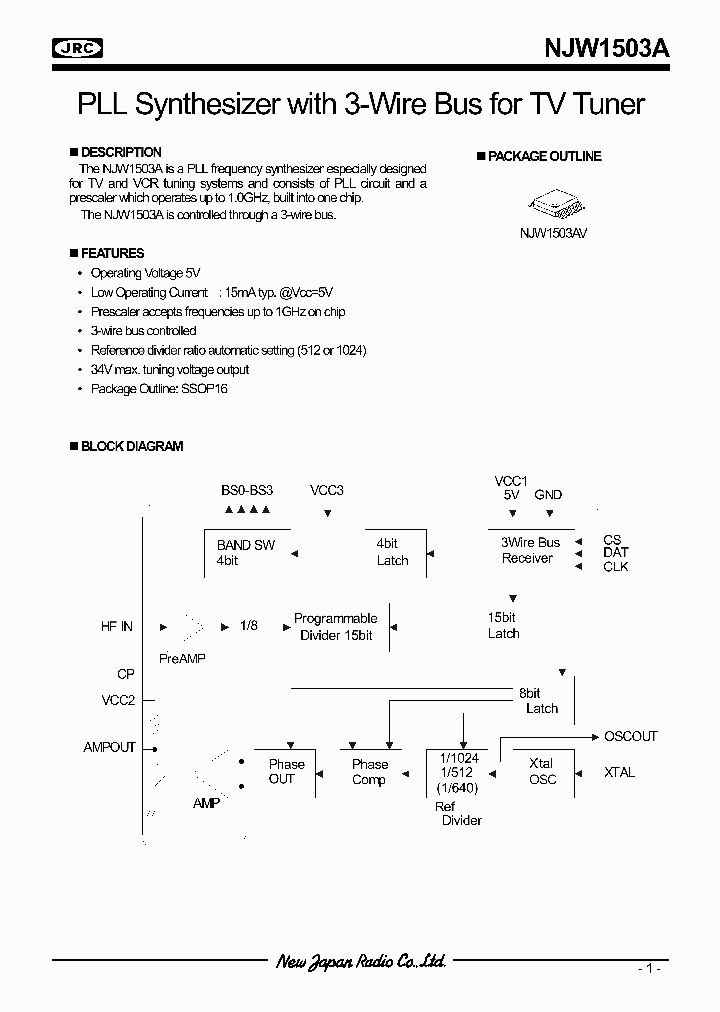 NJW1503A_1049612.PDF Datasheet