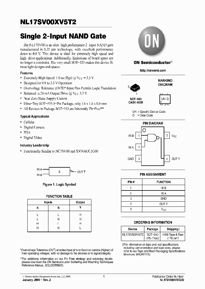 NL17SV00XV5T2_1289296.PDF Datasheet