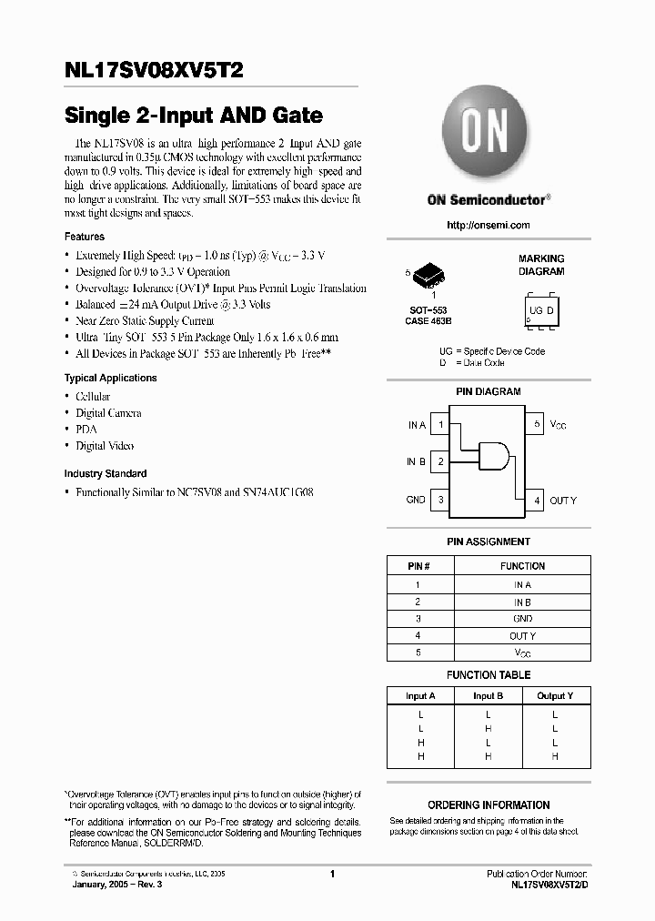 NL17SV08XV5T2_1289298.PDF Datasheet