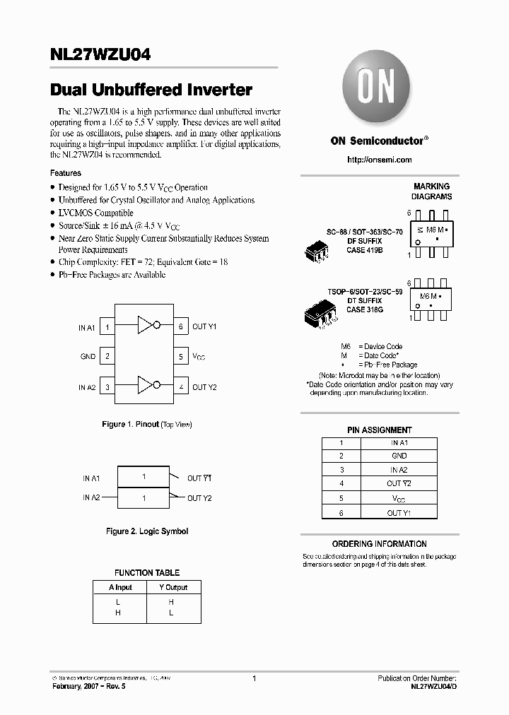 NL27WZU04DTT1G_761438.PDF Datasheet
