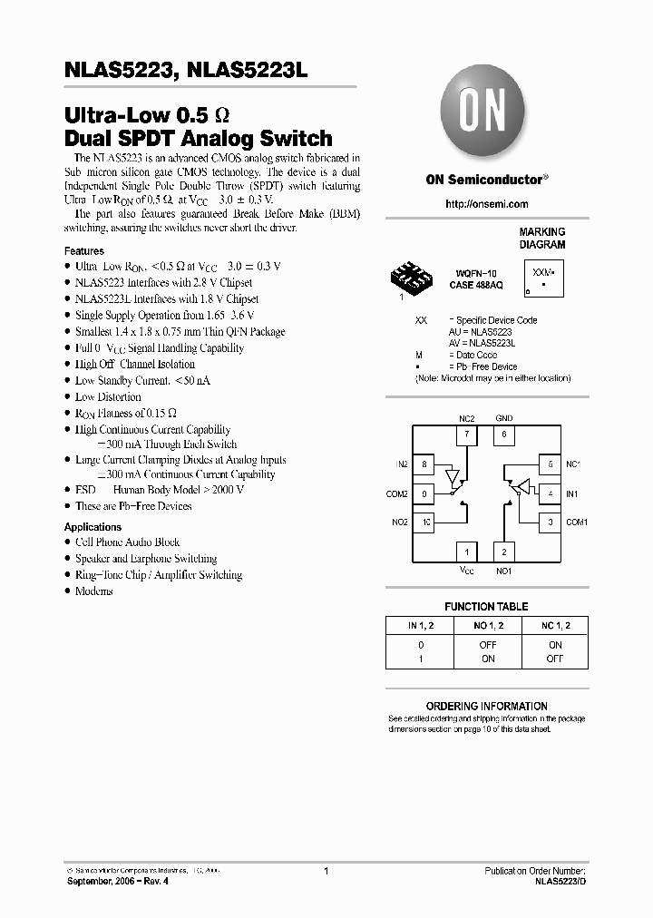 NLAS522306_1289405.PDF Datasheet