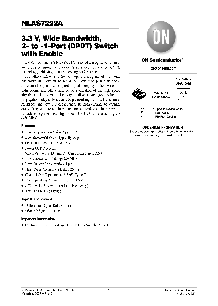 NLAS7222A_1108420.PDF Datasheet