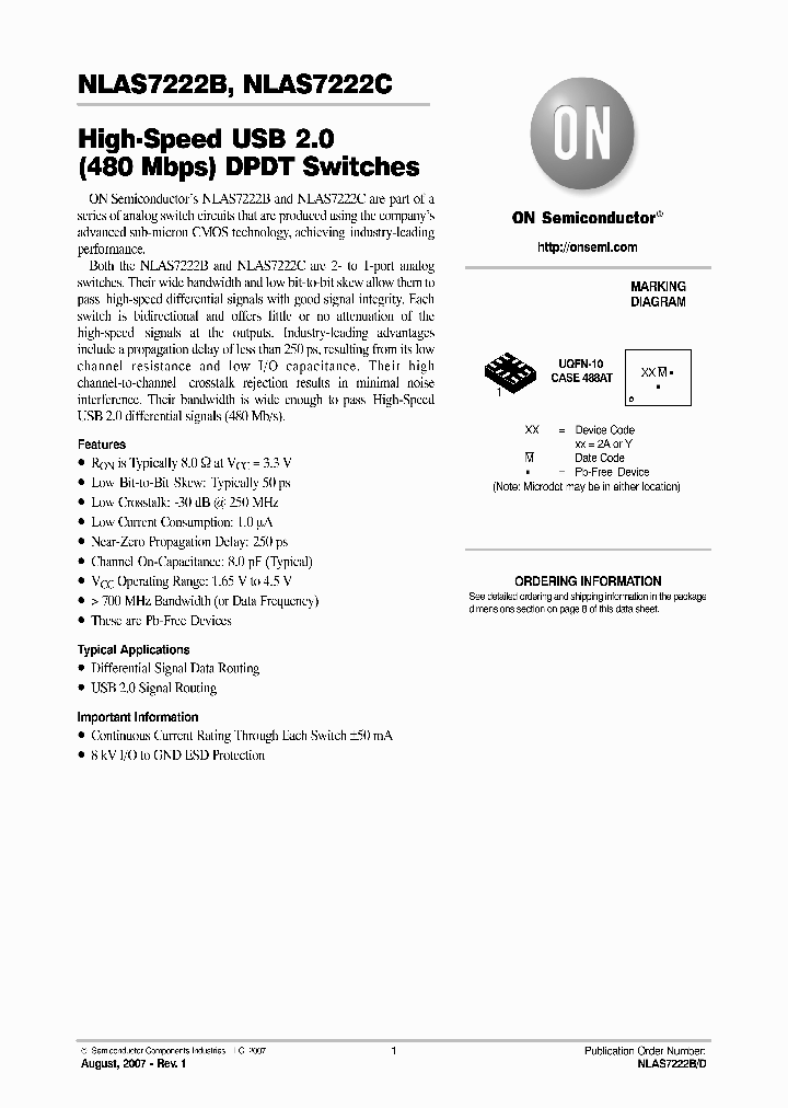 NLAS7222B_1108424.PDF Datasheet