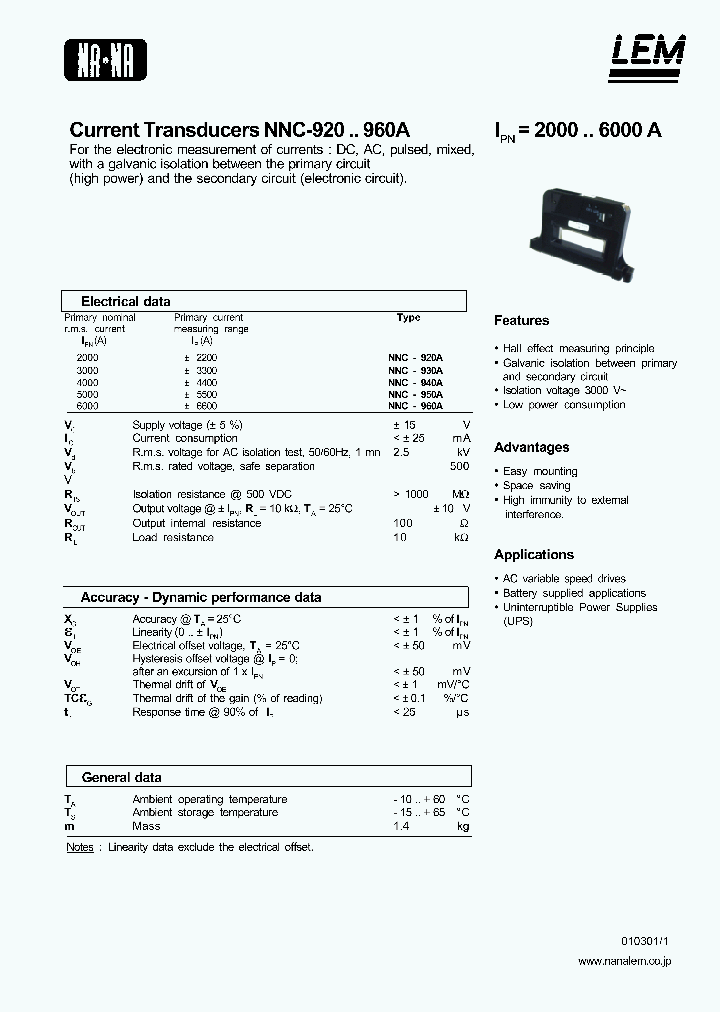 NNC-960A_1289554.PDF Datasheet