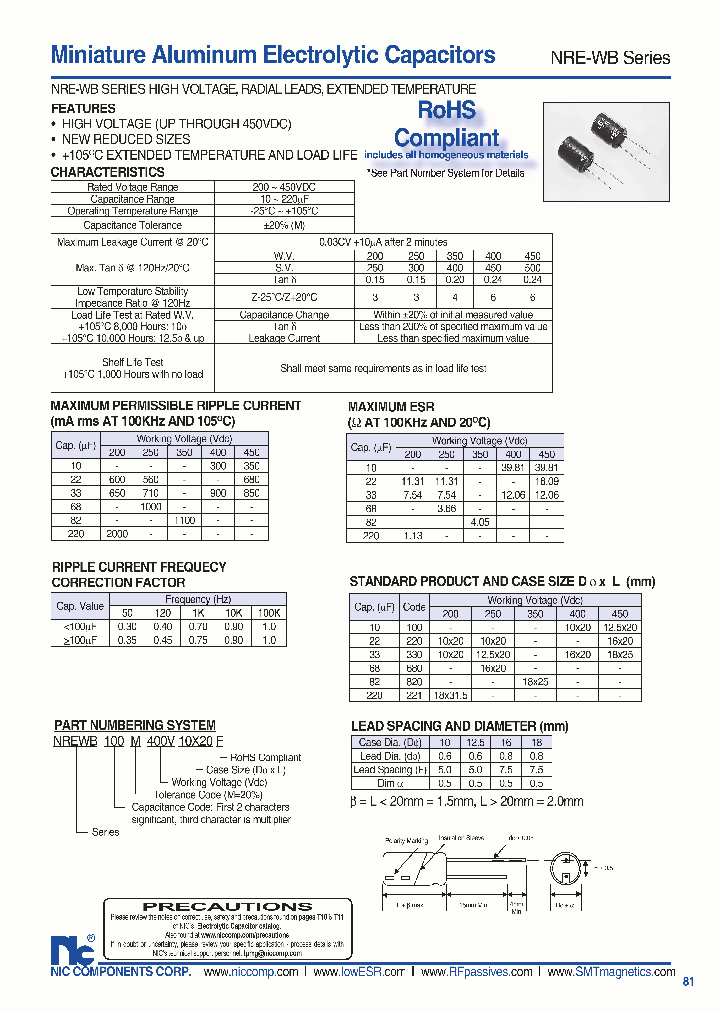 NREWB820M450V18X315_1289655.PDF Datasheet