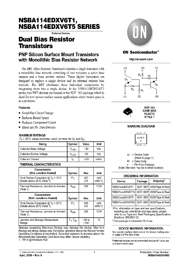 NSBA114EDXV6T1_1139830.PDF Datasheet