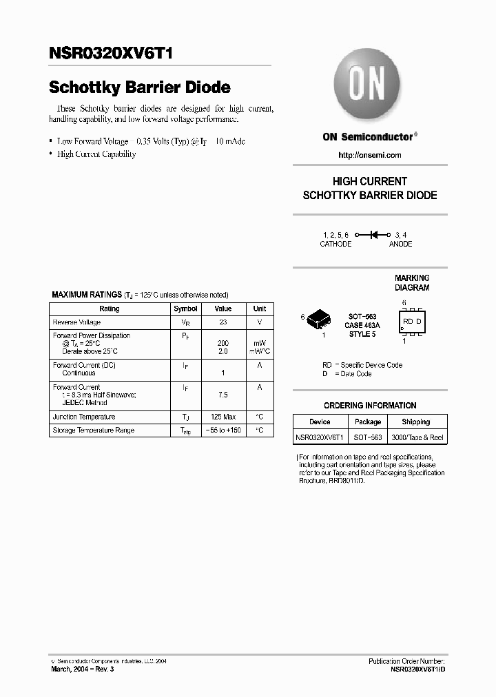 NSR0320XV6T5_1172933.PDF Datasheet