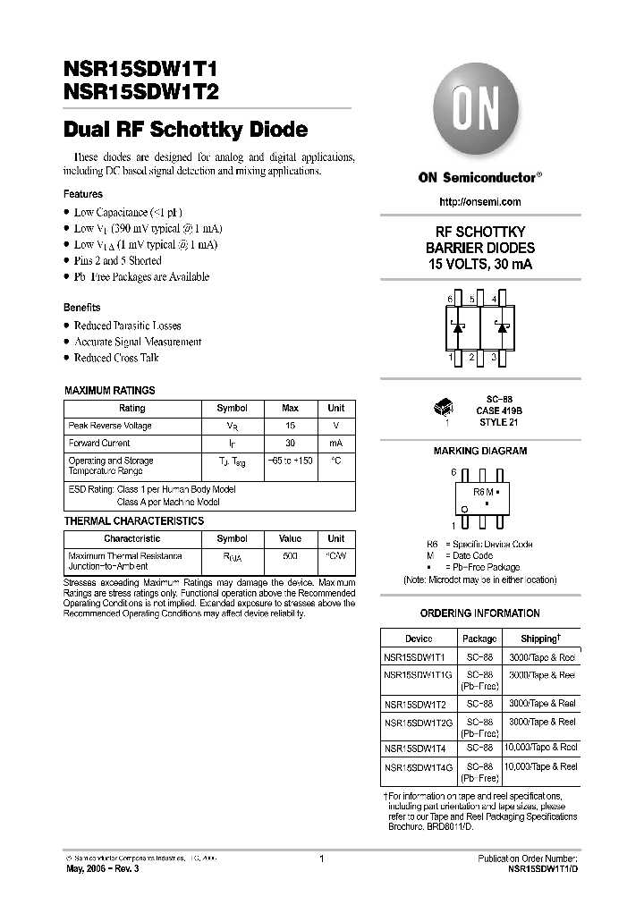 NSR15SDW1T1_1172923.PDF Datasheet