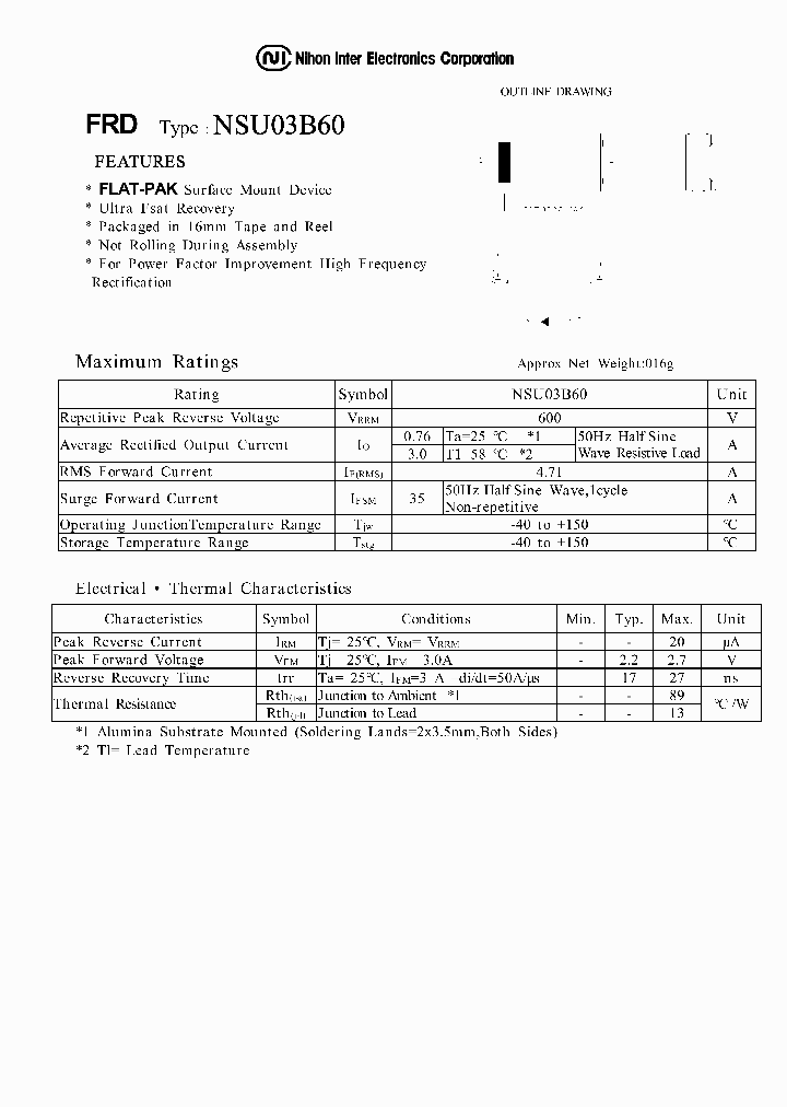 NSU03B60_1289833.PDF Datasheet