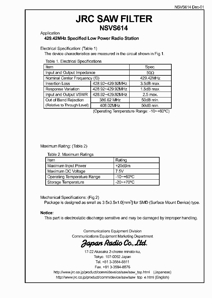 NSVS614_1289841.PDF Datasheet