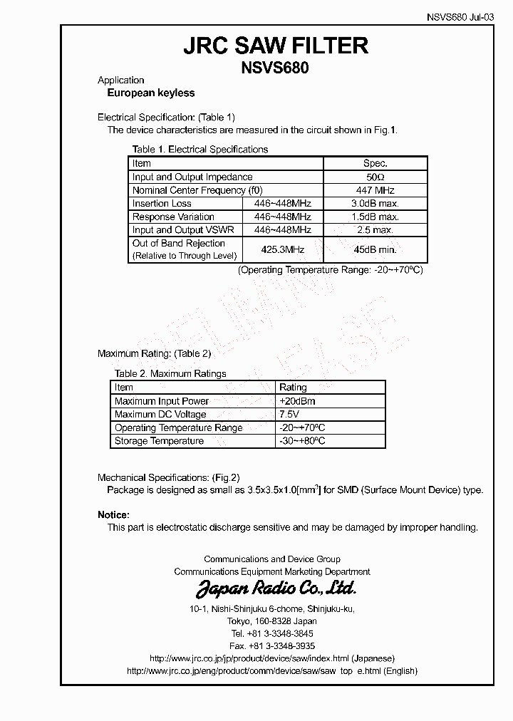 NSVS680_1289844.PDF Datasheet