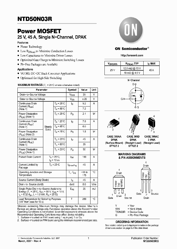 NTD50N03RT4G_1289948.PDF Datasheet
