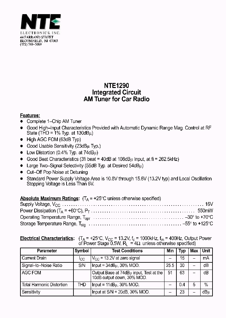 NTE1290_1290065.PDF Datasheet