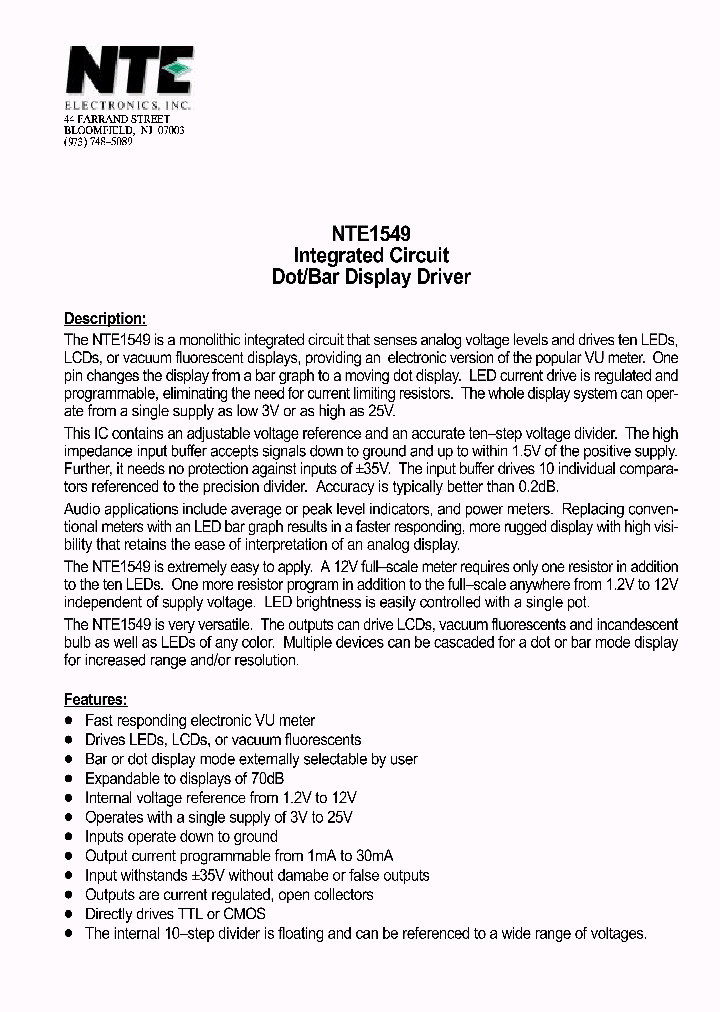 NTE1549_1290176.PDF Datasheet