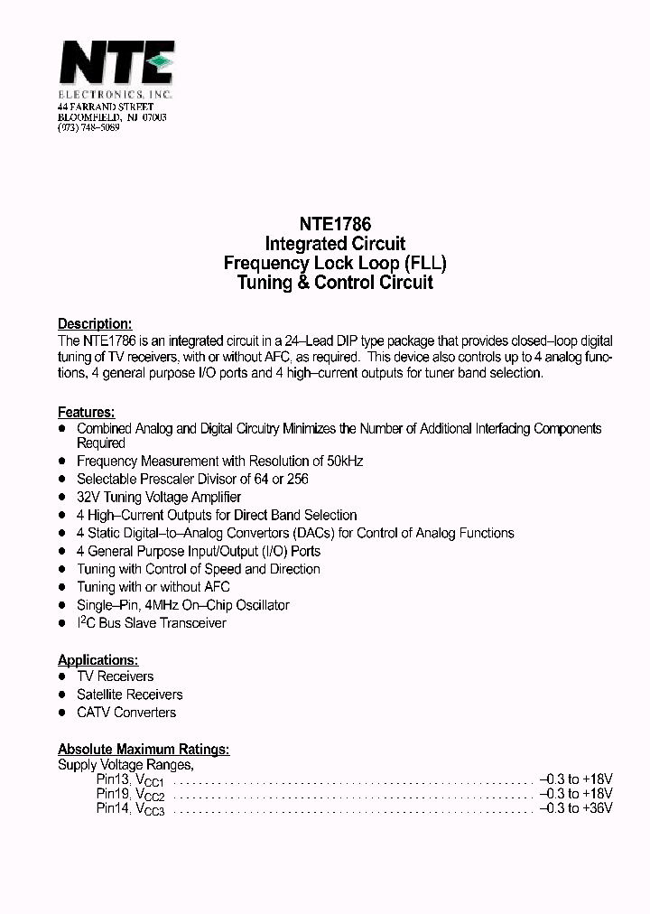 NTE1786_1129469.PDF Datasheet