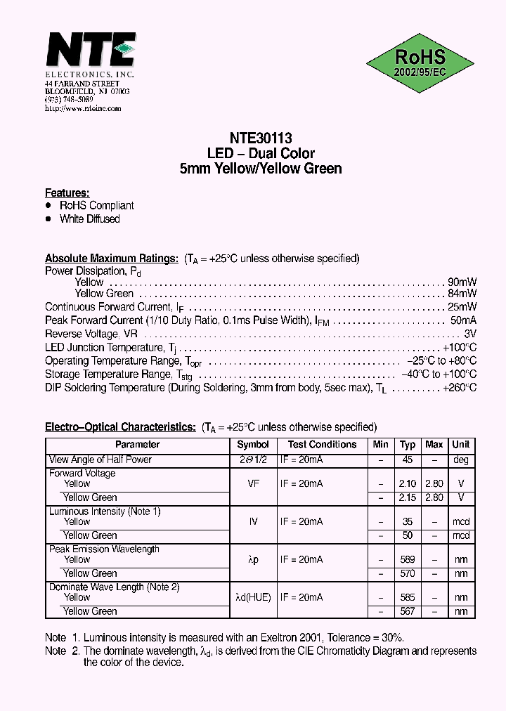 NTE30113_1116671.PDF Datasheet