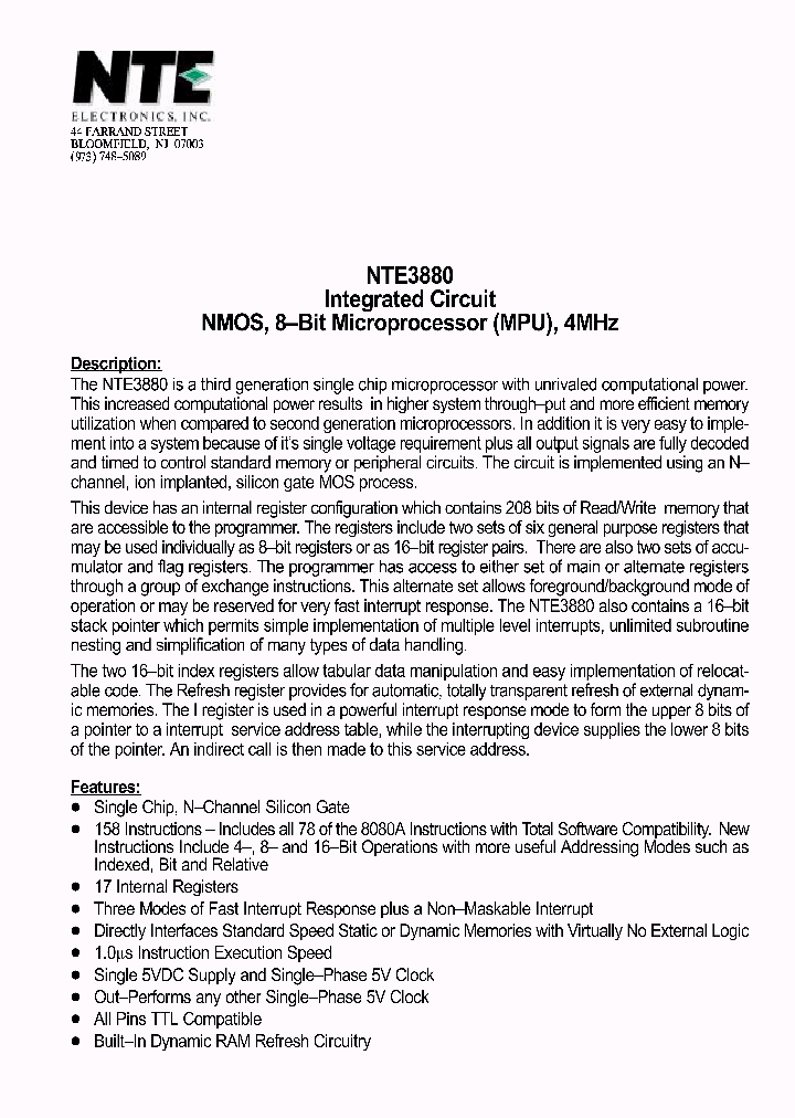 NTE3880_1290891.PDF Datasheet