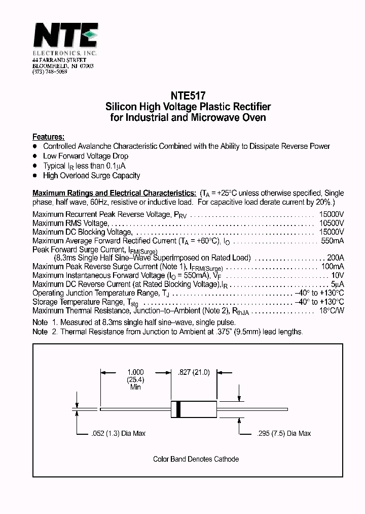 NTE517_1290943.PDF Datasheet