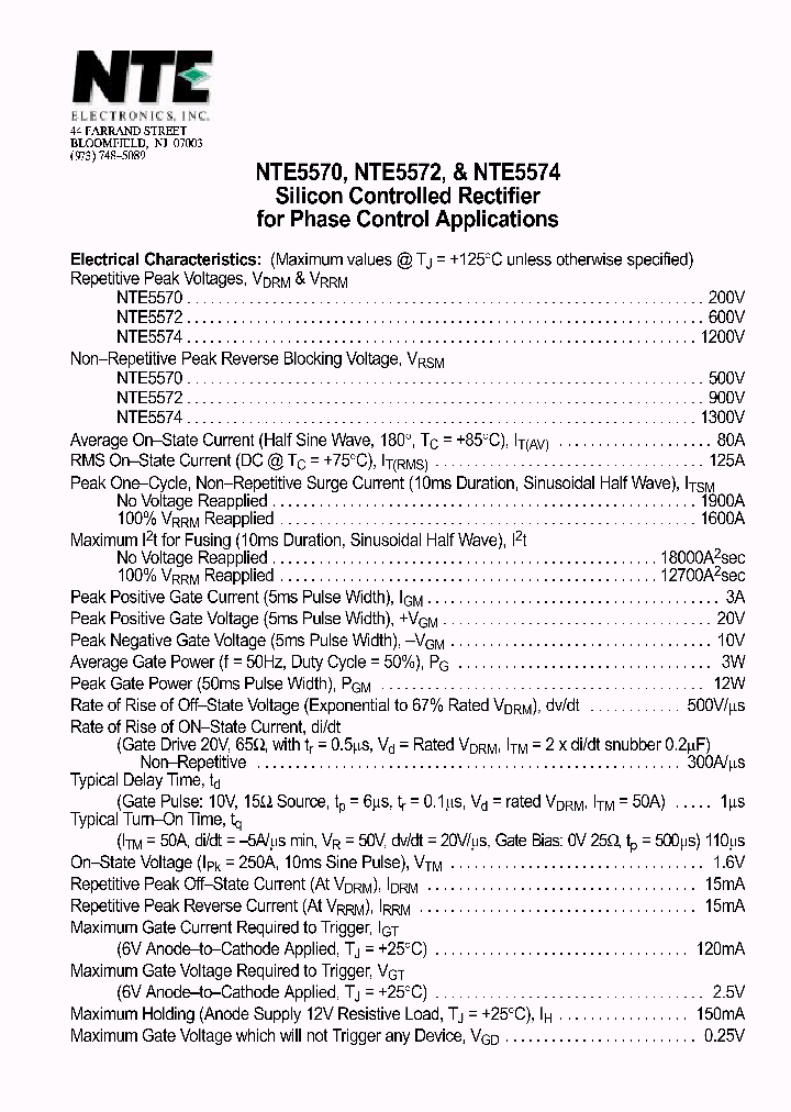 NTE5574_1291000.PDF Datasheet