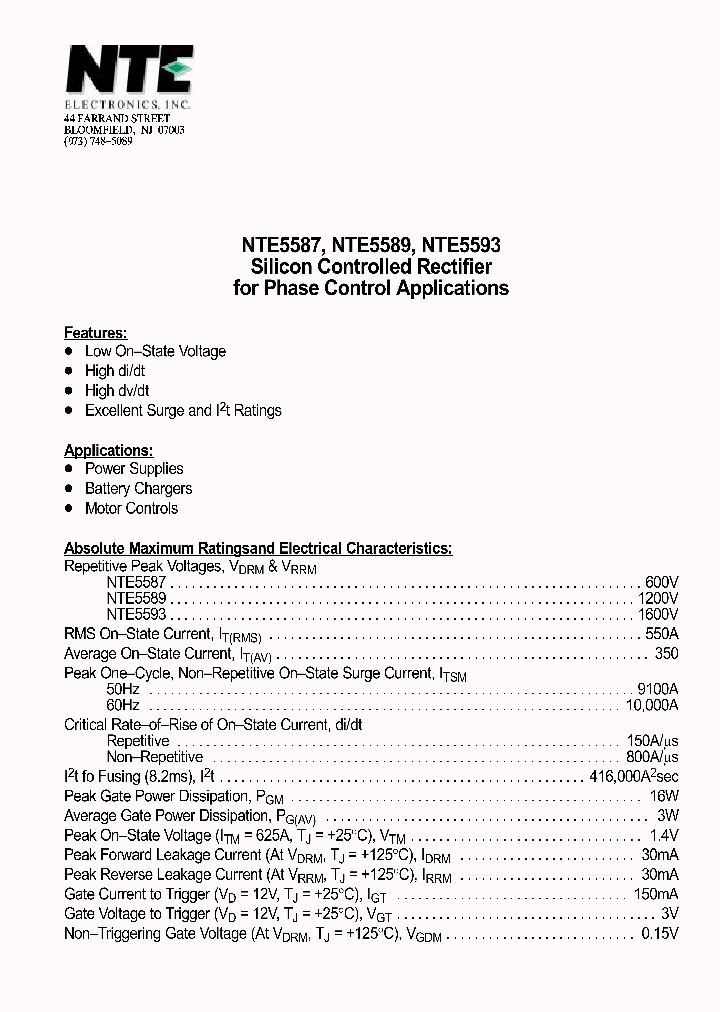 NTE5593_1291006.PDF Datasheet