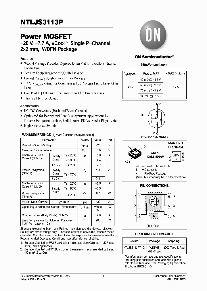 NTLJS3113P06_1291498.PDF Datasheet