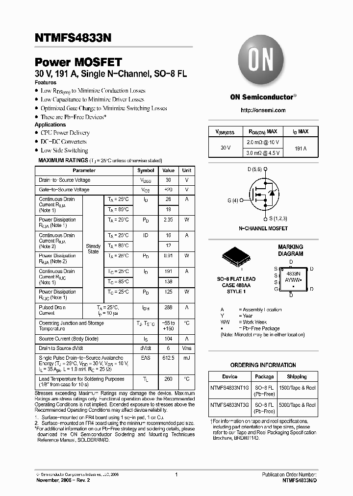 NTMFS4833NT3G_1014540.PDF Datasheet