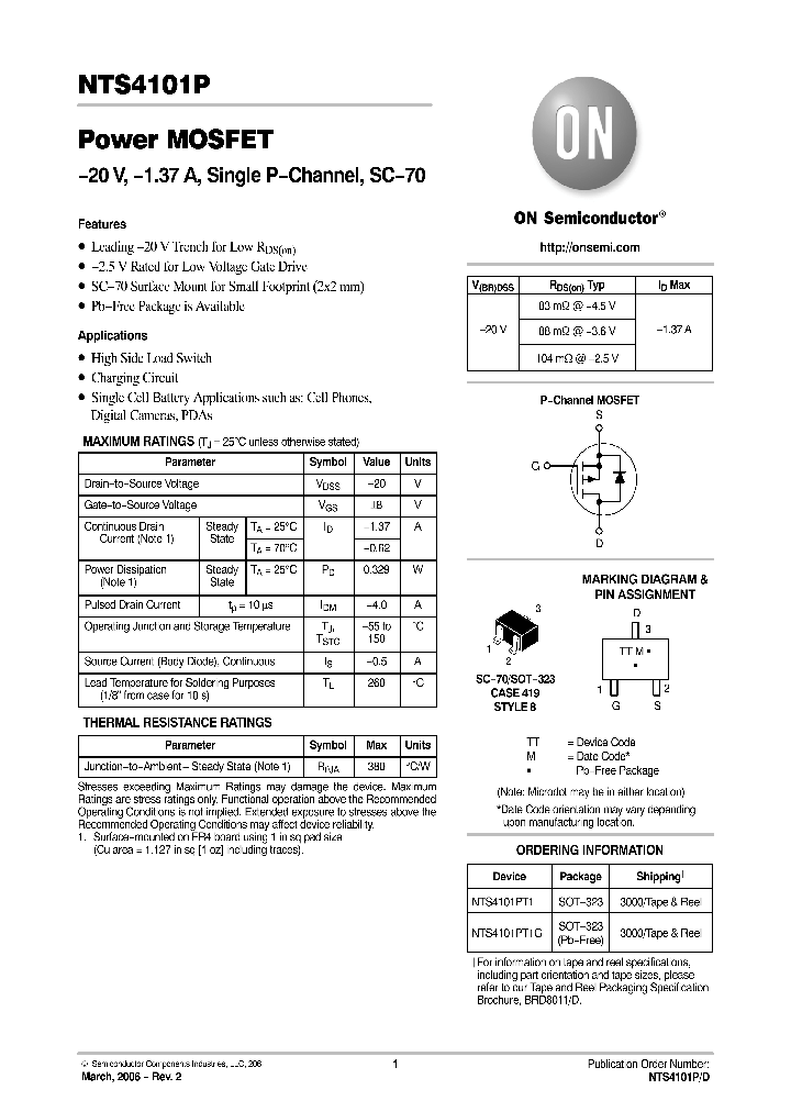 NTS4101P06_755293.PDF Datasheet