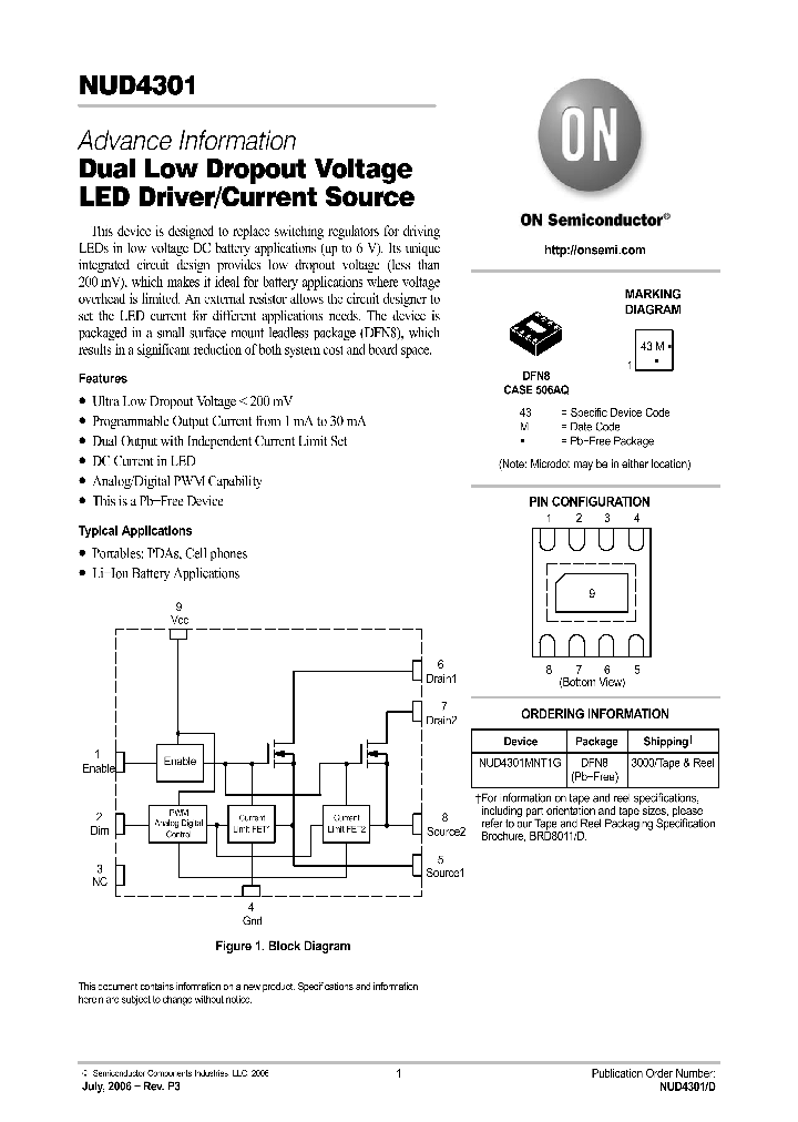 NUD4301_1108590.PDF Datasheet