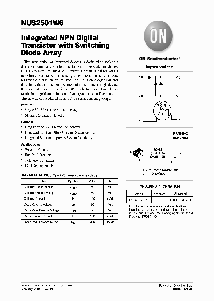 NUS2501W6T1_1291619.PDF Datasheet