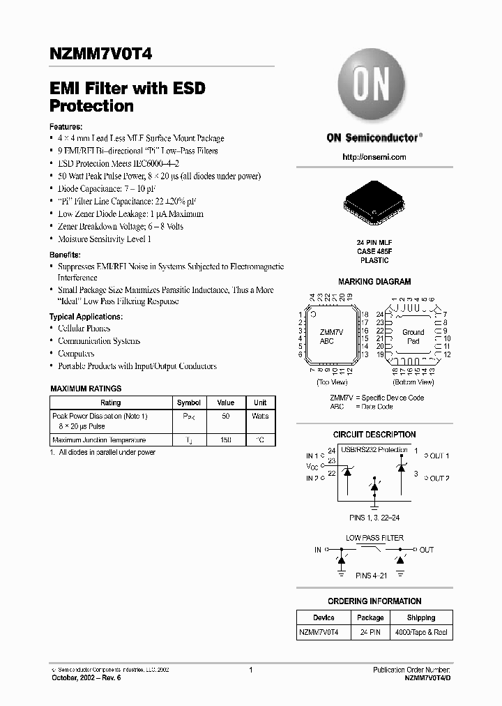 NZMM7V0T4_1291737.PDF Datasheet