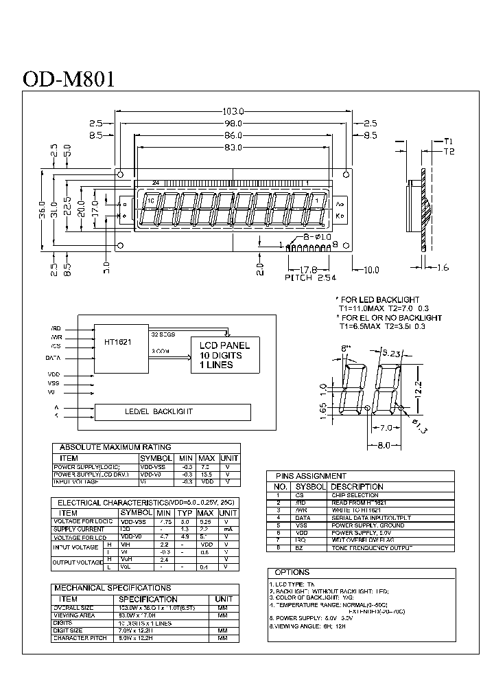OD-M801_1291793.PDF Datasheet