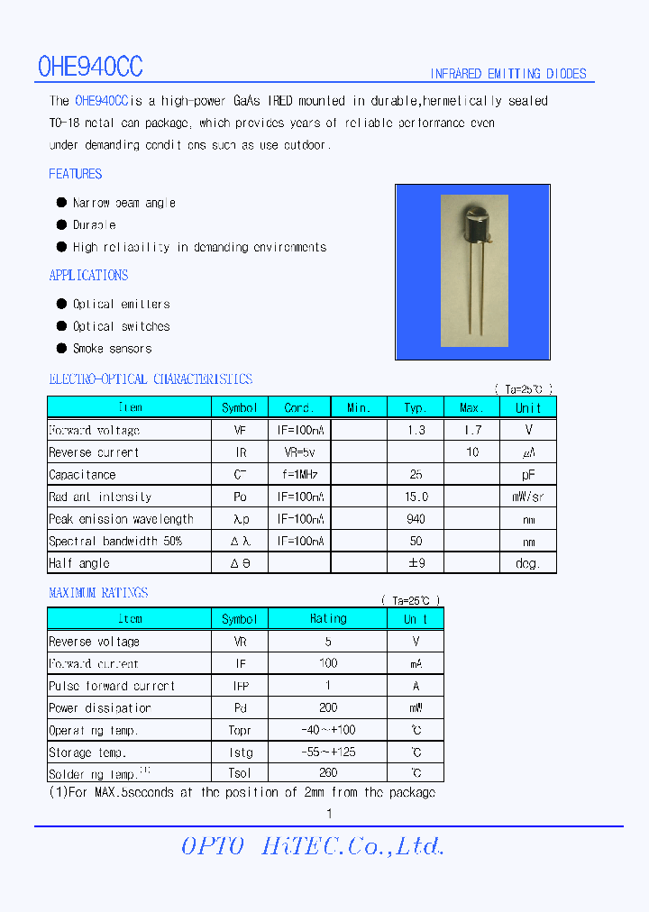 OHE940CC_1291824.PDF Datasheet