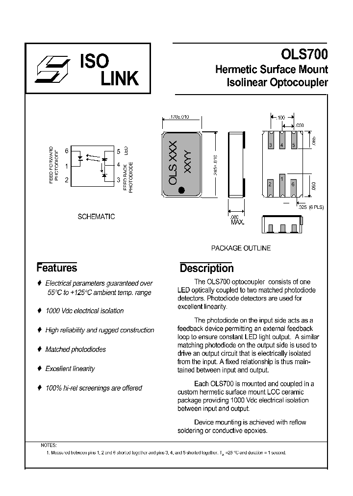 OLS700_1020864.PDF Datasheet