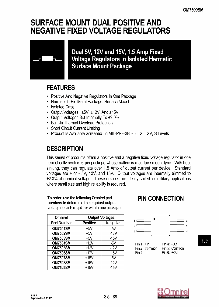 OM7500SM_1099027.PDF Datasheet