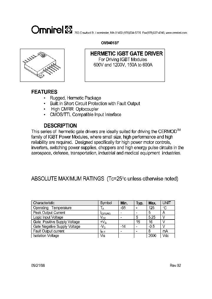 OM9401SF_1291962.PDF Datasheet