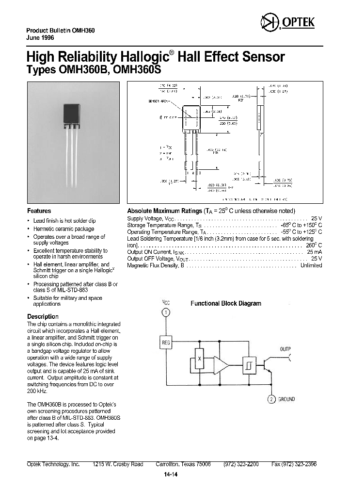 OMH360S_1291983.PDF Datasheet