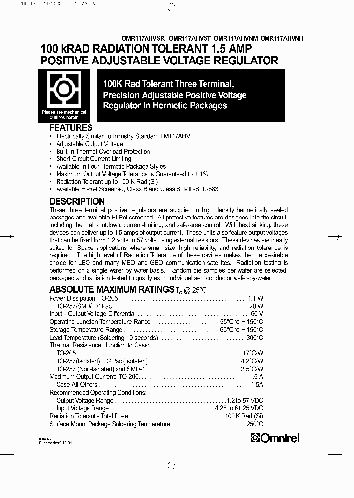 OMR117AHVST_1291985.PDF Datasheet