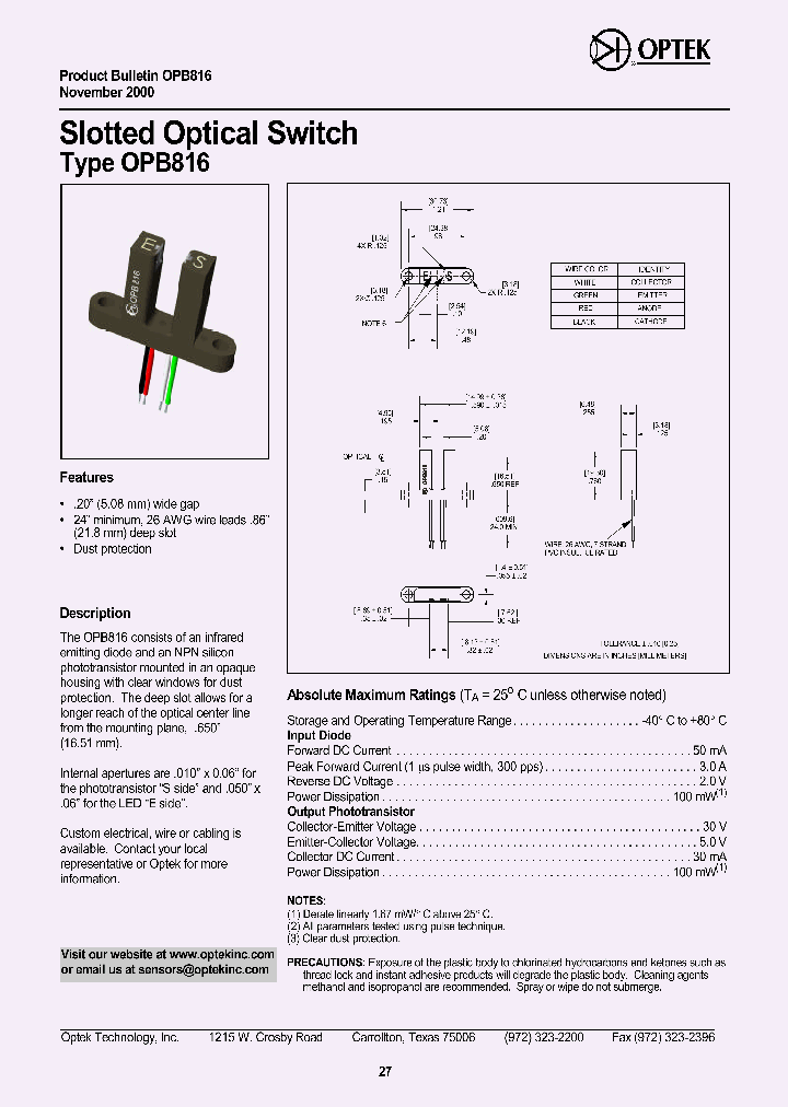 OPB816_1292373.PDF Datasheet