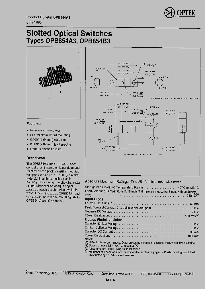 OPB854B3_1292394.PDF Datasheet