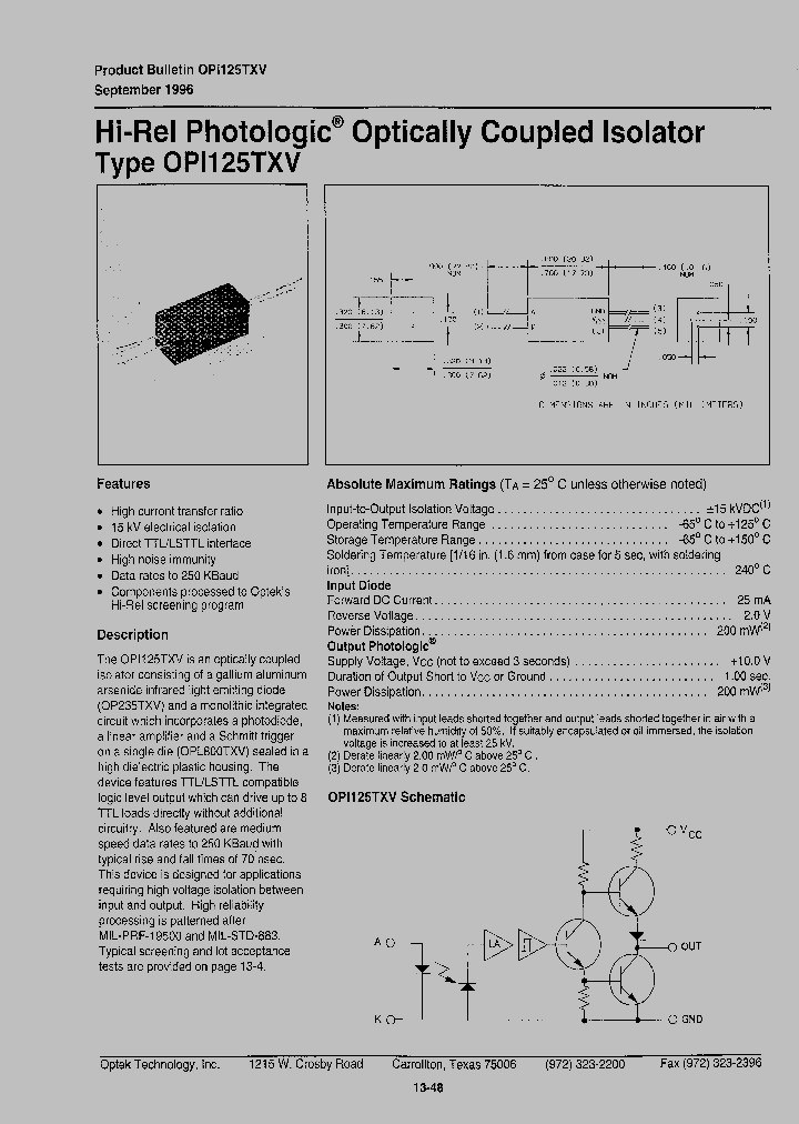 OPI125_1158544.PDF Datasheet
