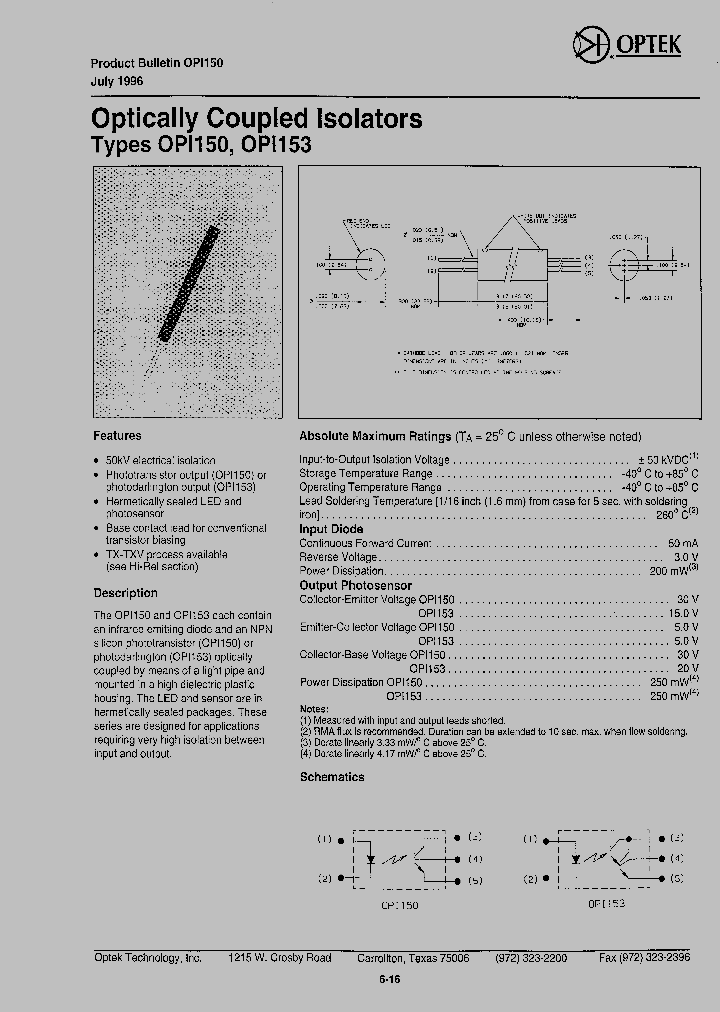 OPI153_829845.PDF Datasheet