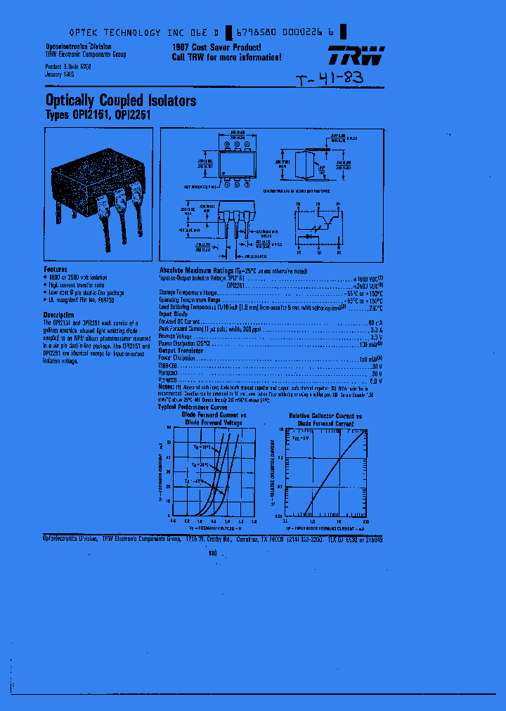 OPI2151_1160238.PDF Datasheet