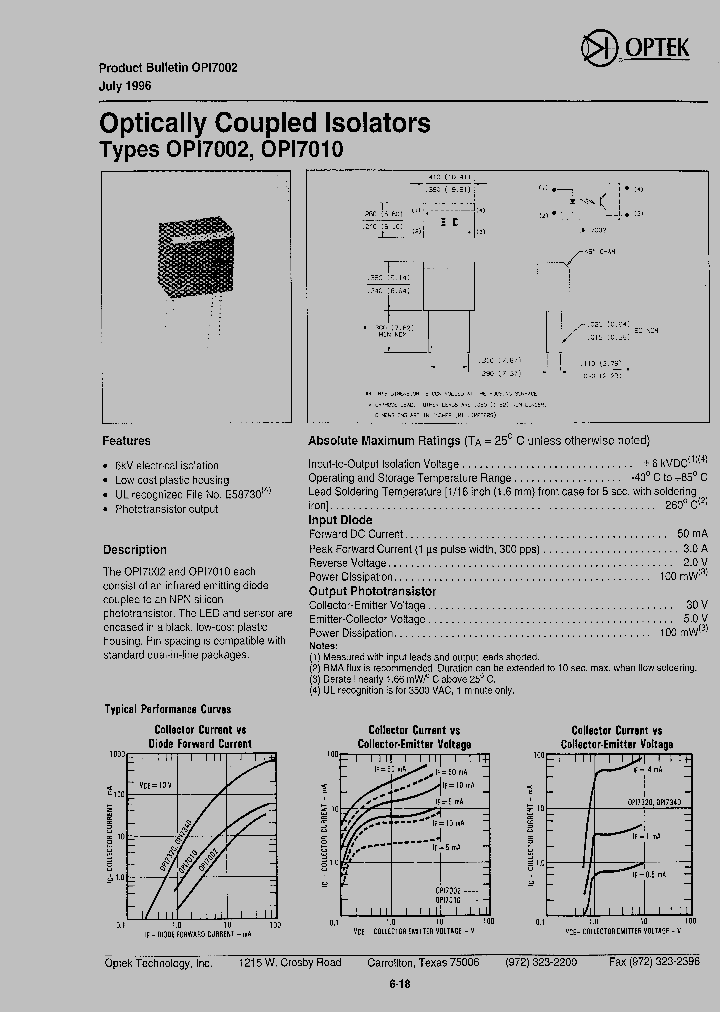 OPI7010_1292475.PDF Datasheet